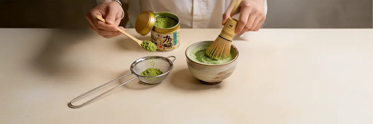 Matcha Counter Set Up How to Use a Matcha Set the Right Way – Nio Teas