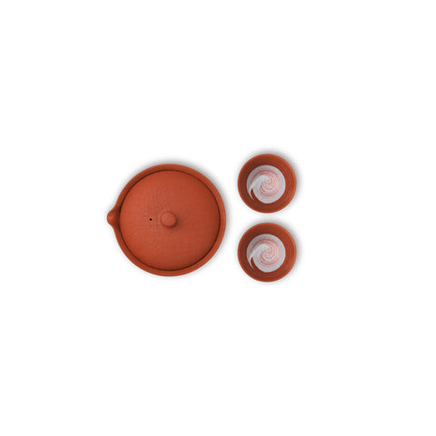 Red Shiboridashi Set