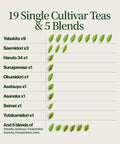 Tea advent calendar 2026: 19 single-cultivar teas and 5 blends